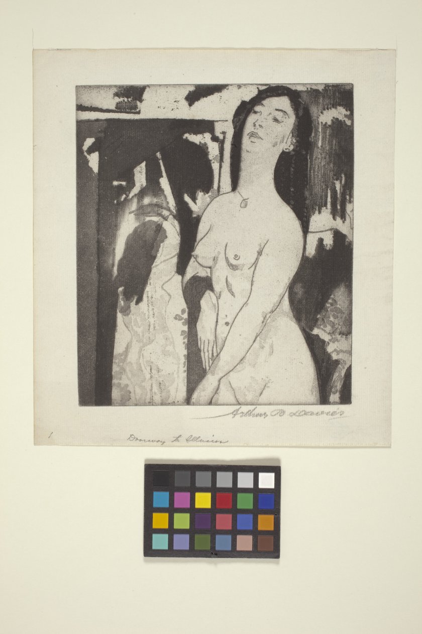 Porta para a Ilusão (gravura e aquatint) de Arthur Bowen Davies