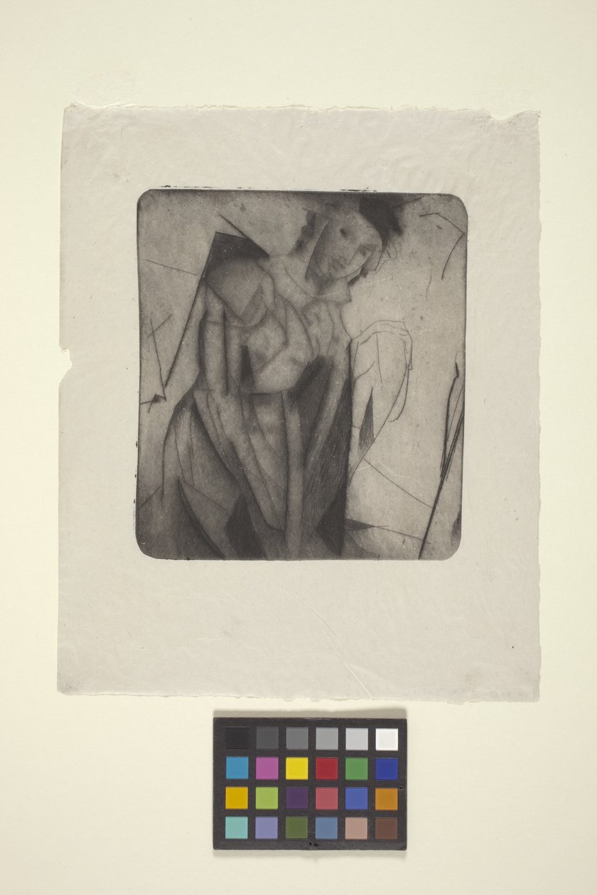 Figura em Vidro (ponto seco) de Arthur Bowen Davies