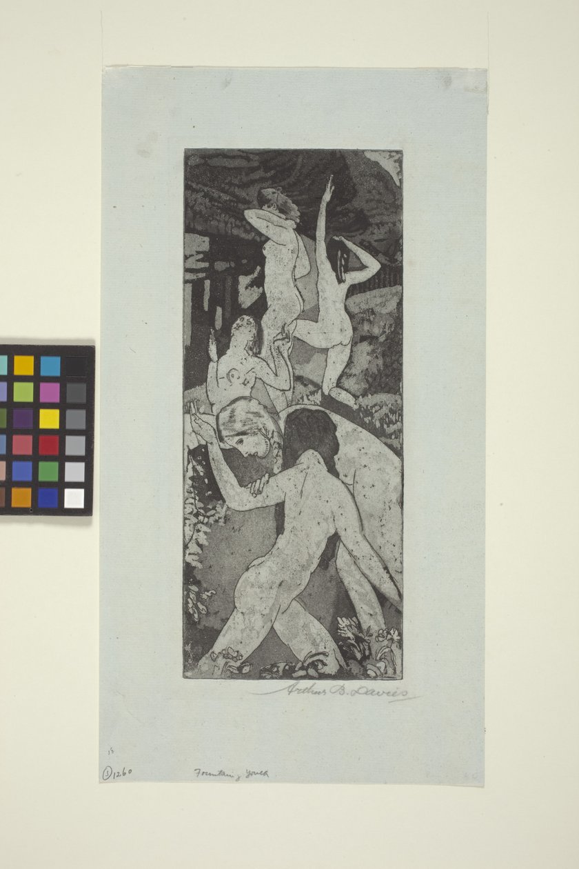 Fonte da Juventude (gravura e aquatint) de Arthur Bowen Davies