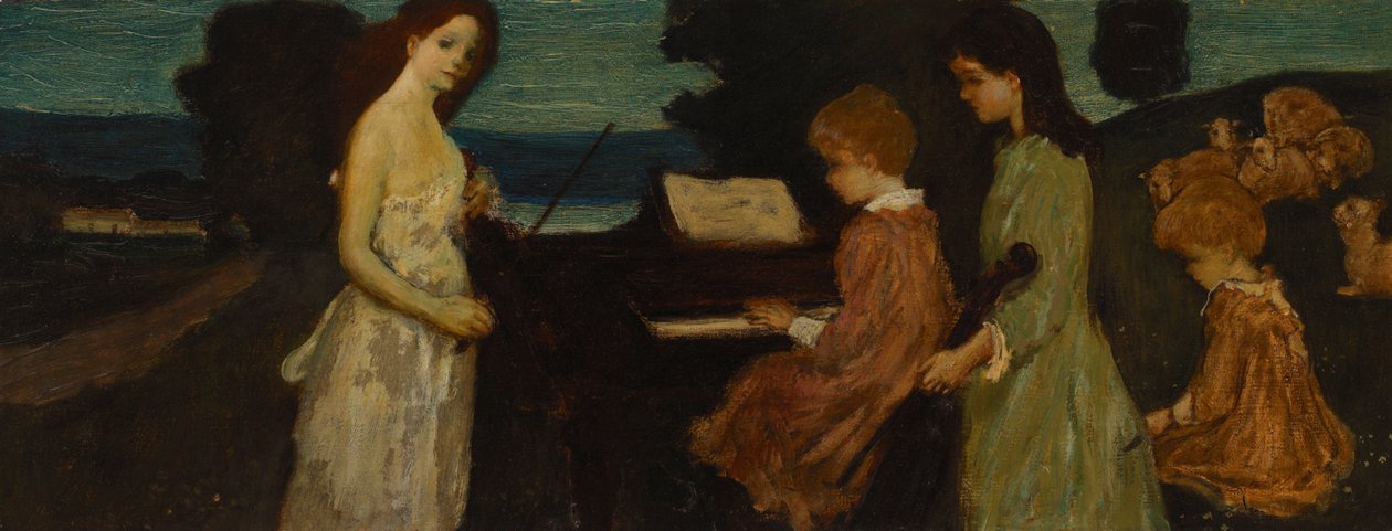 Música nos campos de Arthur Bowen Davies