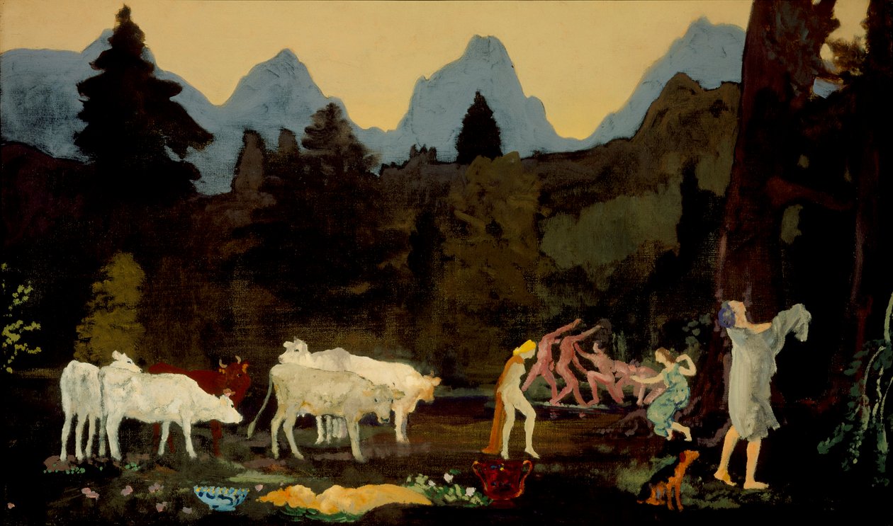 Dells Pastorais e Picos, c.1908-11 de Arthur Bowen Davies