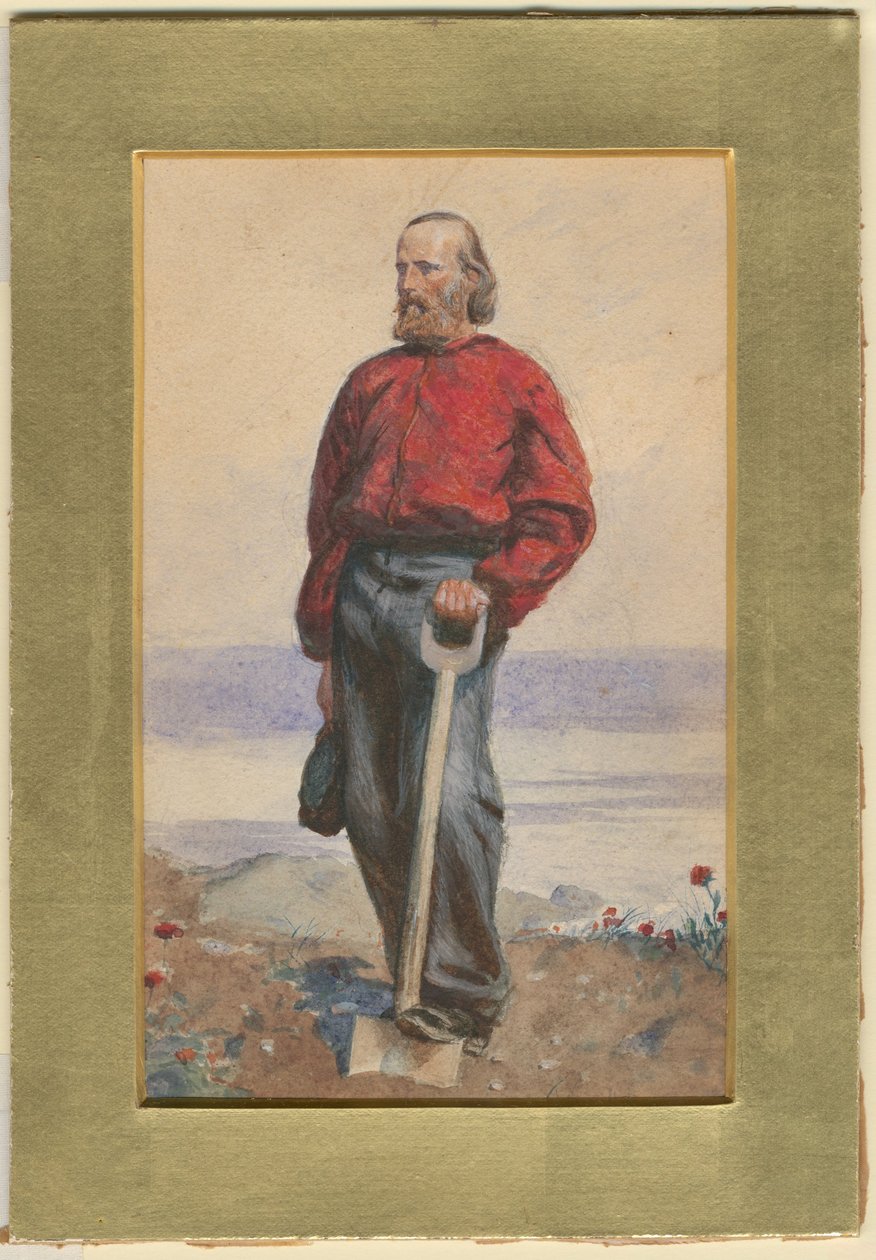 Ilha Giuseppe Garibaldi na Ilha Capri, 1860 de Arthur Boyd Houghton