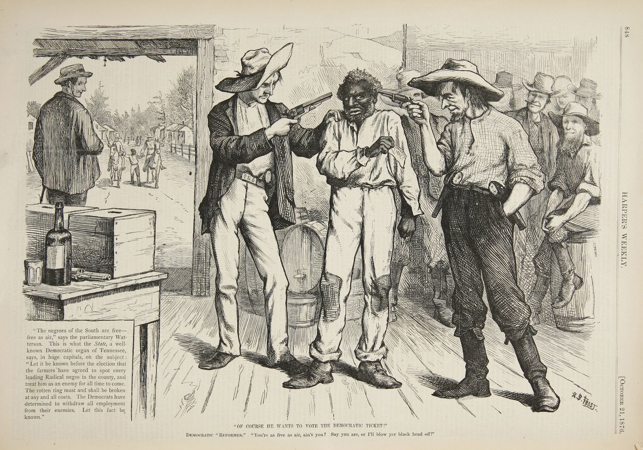 É claro que ele quer votar no ingresso democrata, 1876 de Arthur Burdett Frost