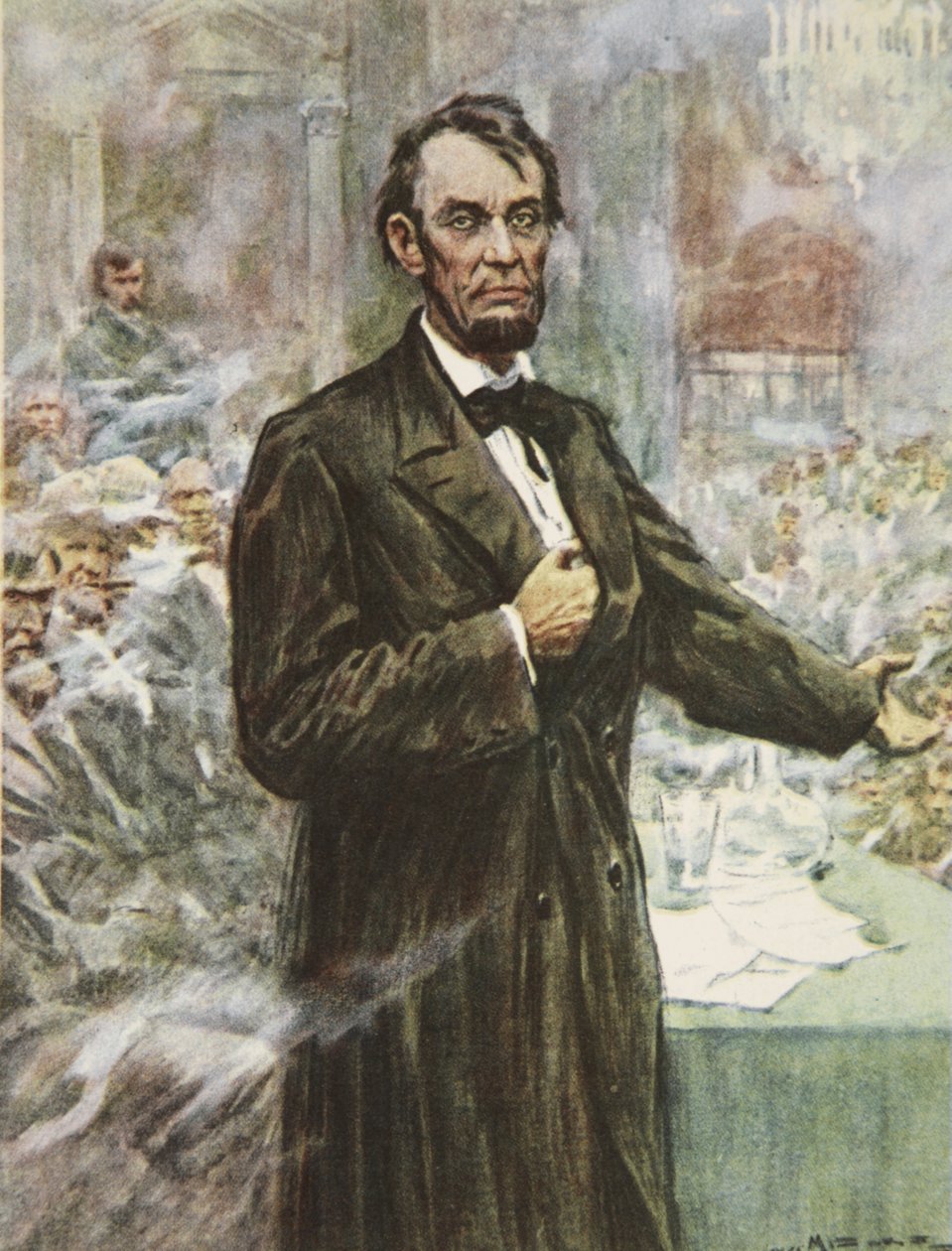 Abraham Lincoln, o grande Emancipador, ilustração de 