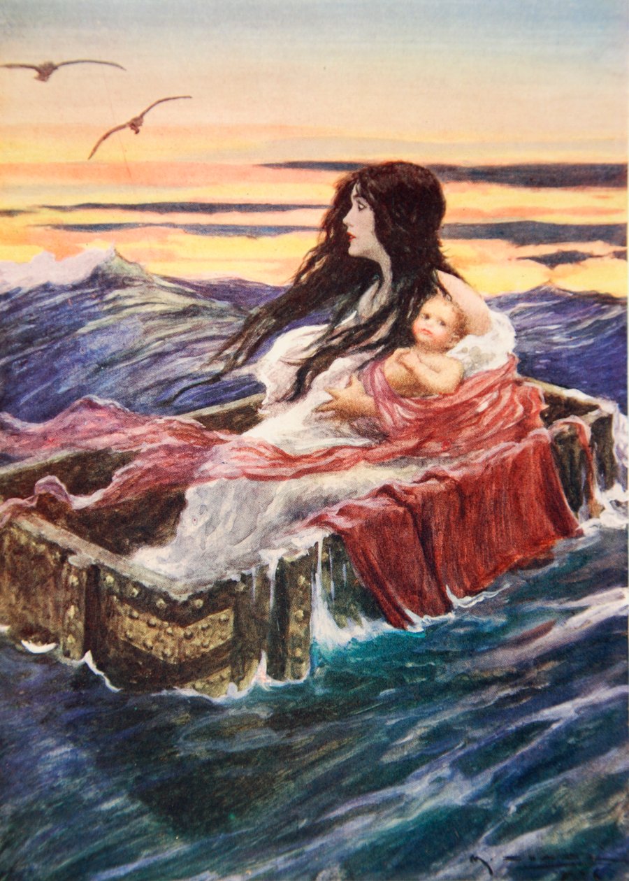 A história de Perseu (cor litho) de Arthur C. (after) Michael