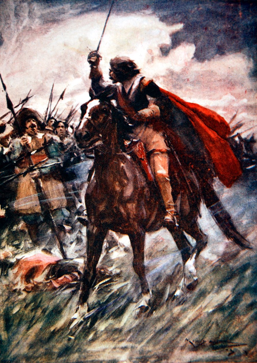 Albrecht von Wallenstein na Batalha de Lutzen, 1632-1913. de Arthur C Michael