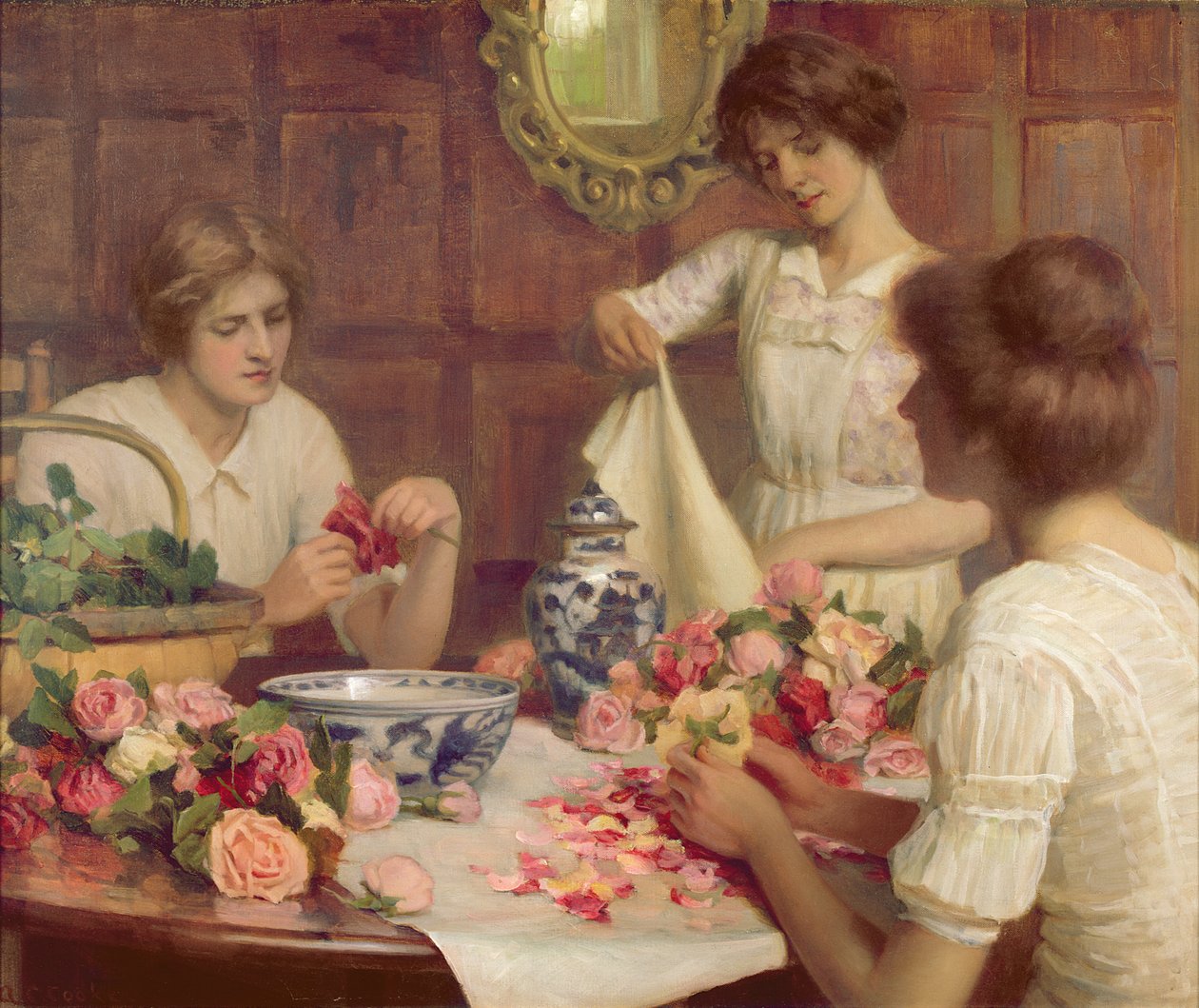 Pot Pourri (óleo sobre tela) de Arthur Claude Cooke