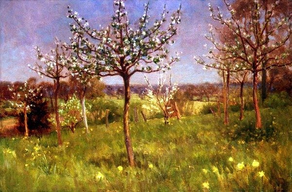 Primavera no pomar de Arthur Claude Cooke