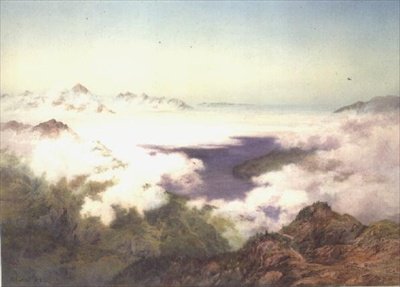 Manhã cedo da Schynegge Platte, Suíça de Arthur Croft