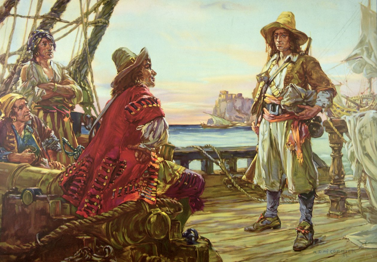 Recrutamento para um navio pirata no século XVII de Arthur David McCormick