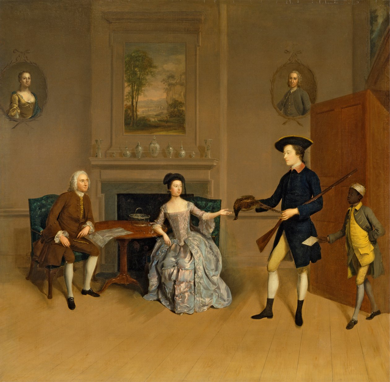 John Orde, Sua Esposa, Anne, Seu Filho mais velho, William, e um Servo de Arthur Devis