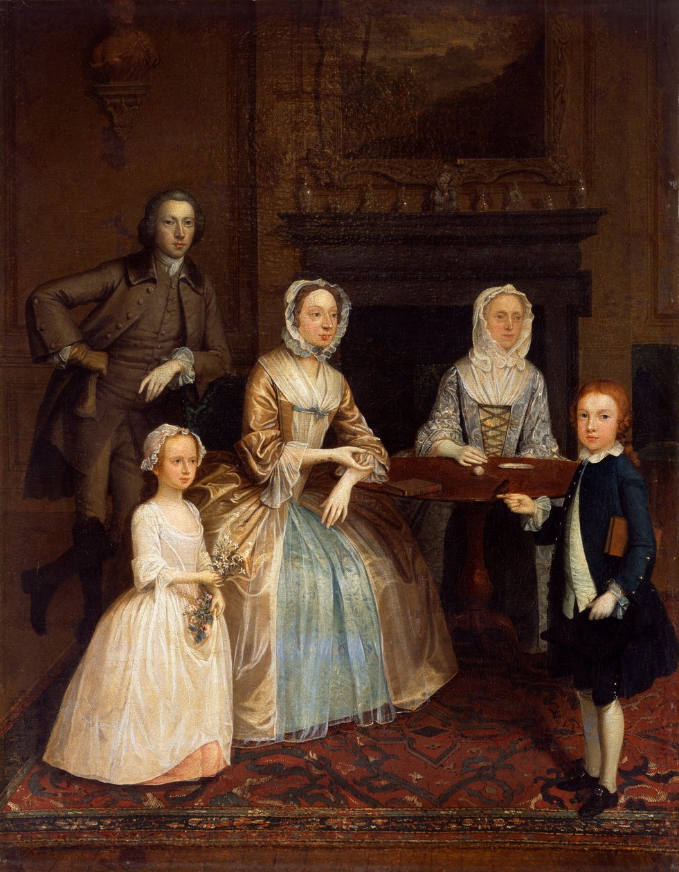 Sr. e Sra. Richard Bull e família, 1730-80 de Arthur Devis
