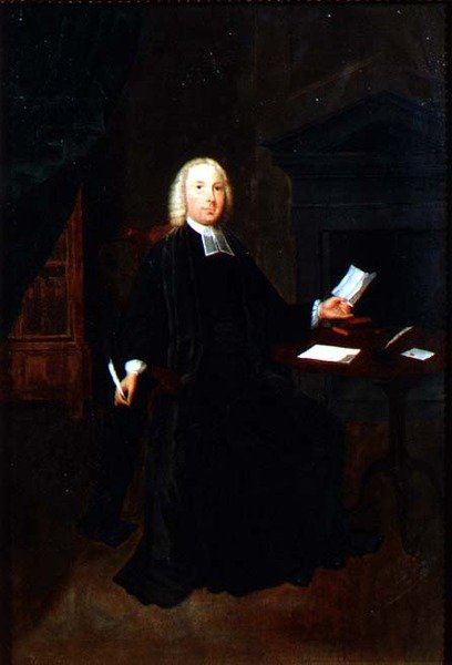 Retrato do Rev. William Farington, Vigário de Leigh em Lancashire, c.1741-42 (óleo sobre tela) de Arthur Devis