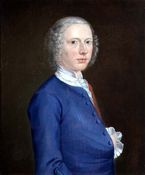 Auto-retrato, c.1737 (óleo sobre tela) de Arthur Devis