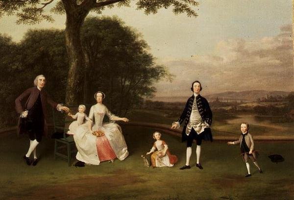 A Família Till, c.1750-51 de Arthur Devis