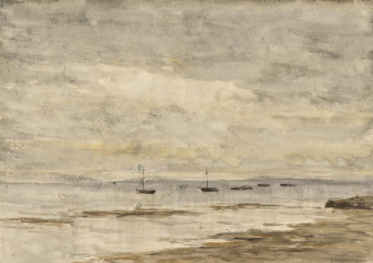 O Solent (Aguarela sobre papel) de Arthur Douglas Peppercorn