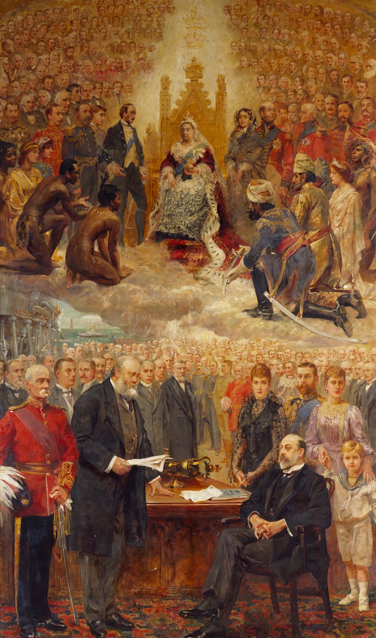 Uma alegoria do Império Britânico de Arthur Drummond