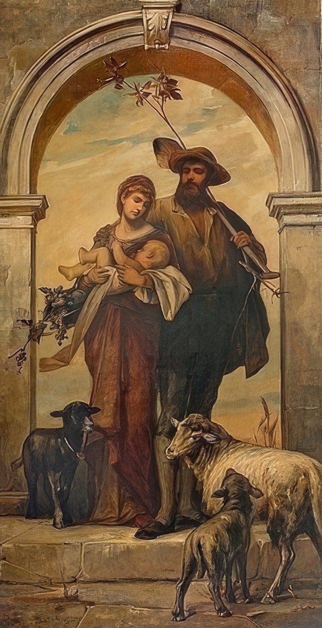 A família viticultor. 1894 de Arthur Fitger