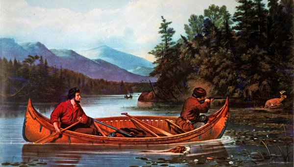 Cenas de Caça Americana: A Good Chance, publicado bu Currier & Ives de Arthur Fitzwilliam (after) Tait