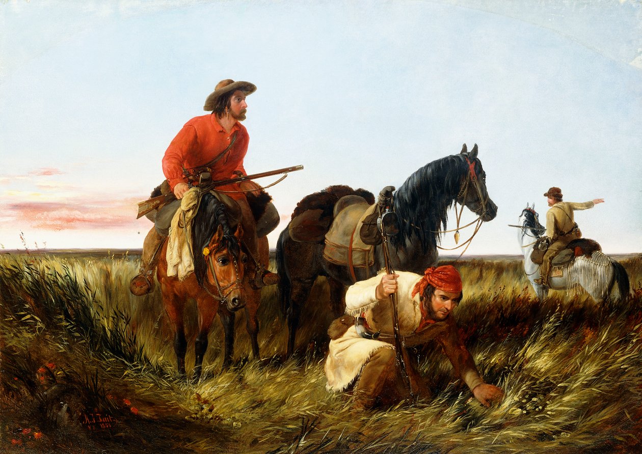 Trilhas seguindo a trilha: Em falha, 1851 de Arthur Fitzwilliam Tait