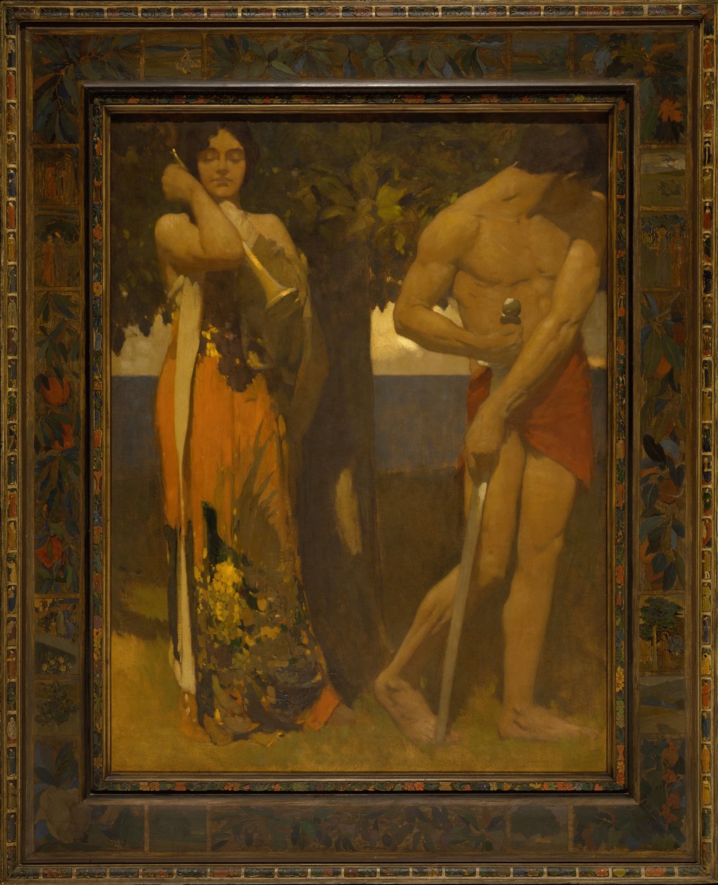 Eu tocava, mas você não dançava, c. 1907-1929. de Arthur Frank Mathews