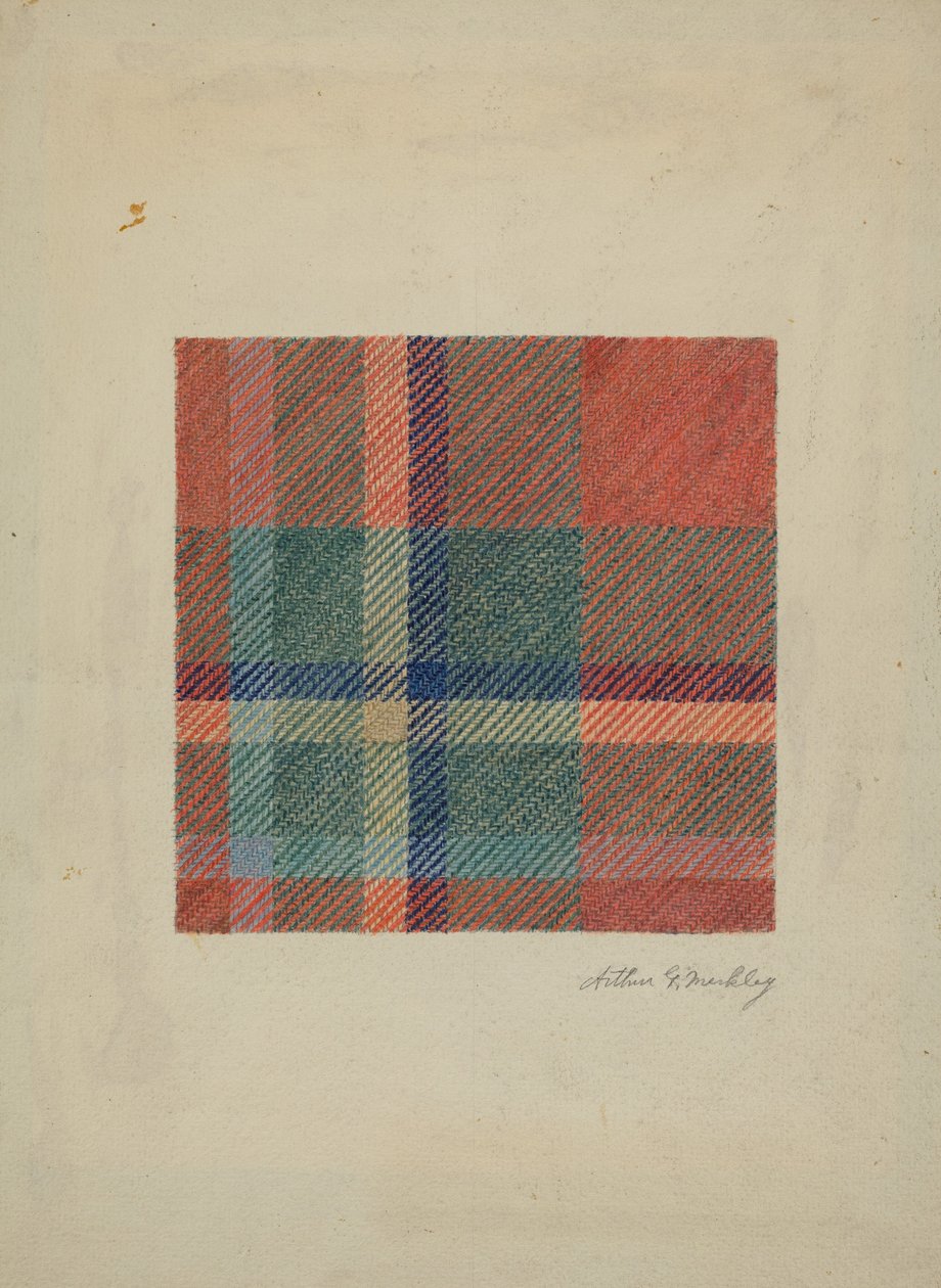 Cobertor de Lã Placa, c. 1938. de Arthur G. Merkley
