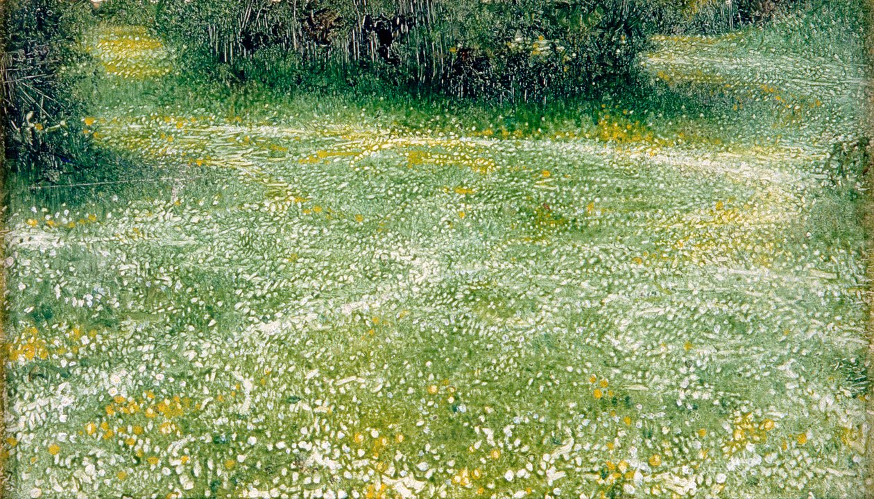 Margaridas em Burnham, c.1918 (óleo sobre tela) de Arthur Hacker