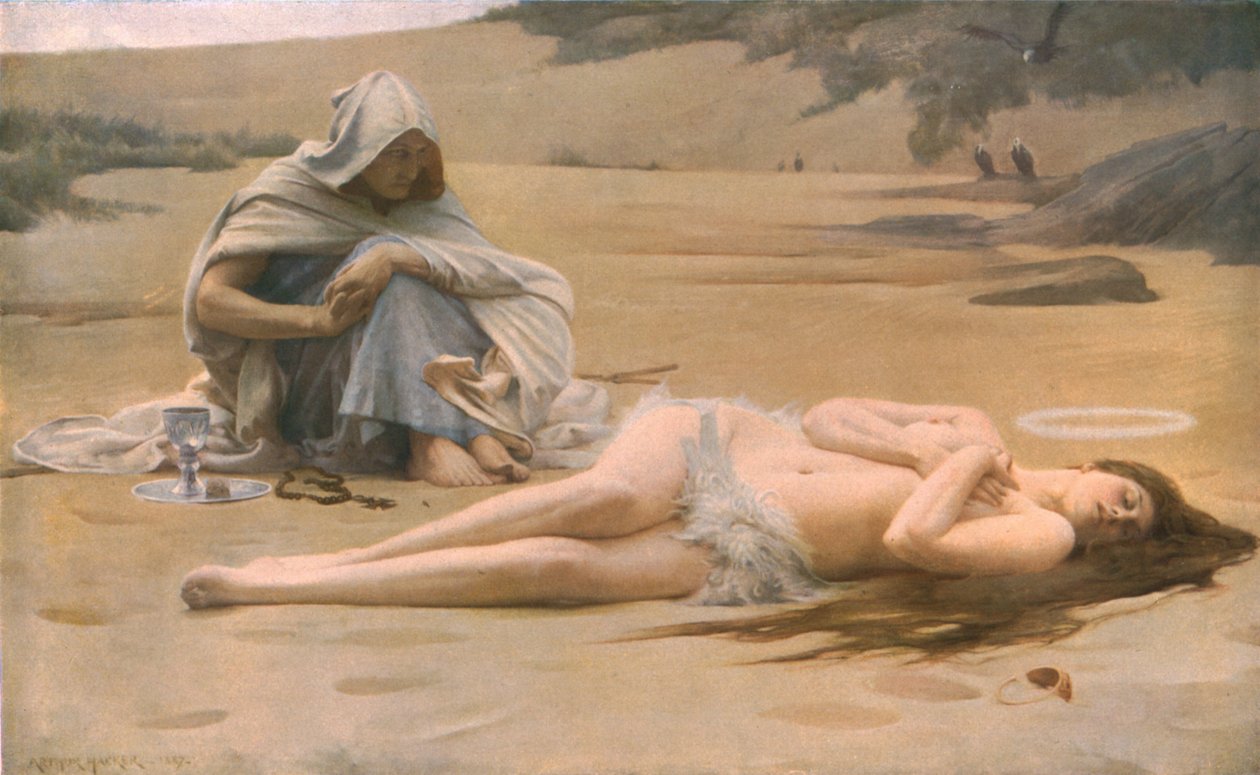 Pelagia e Philammon, 1887, c1930. de Arthur Hacker