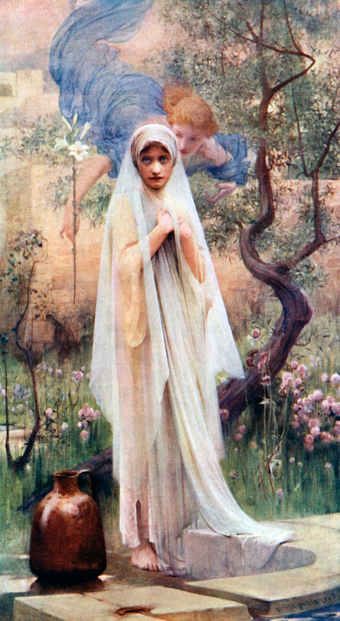 A Anunciação, 1926. de Arthur Hacker