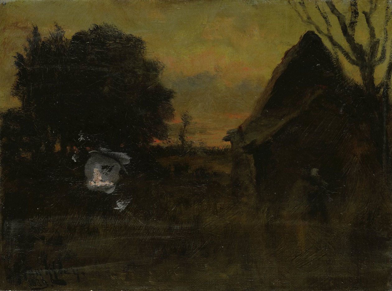 Ao pôr-do-sol de Arthur Hawksley (signed by artist)