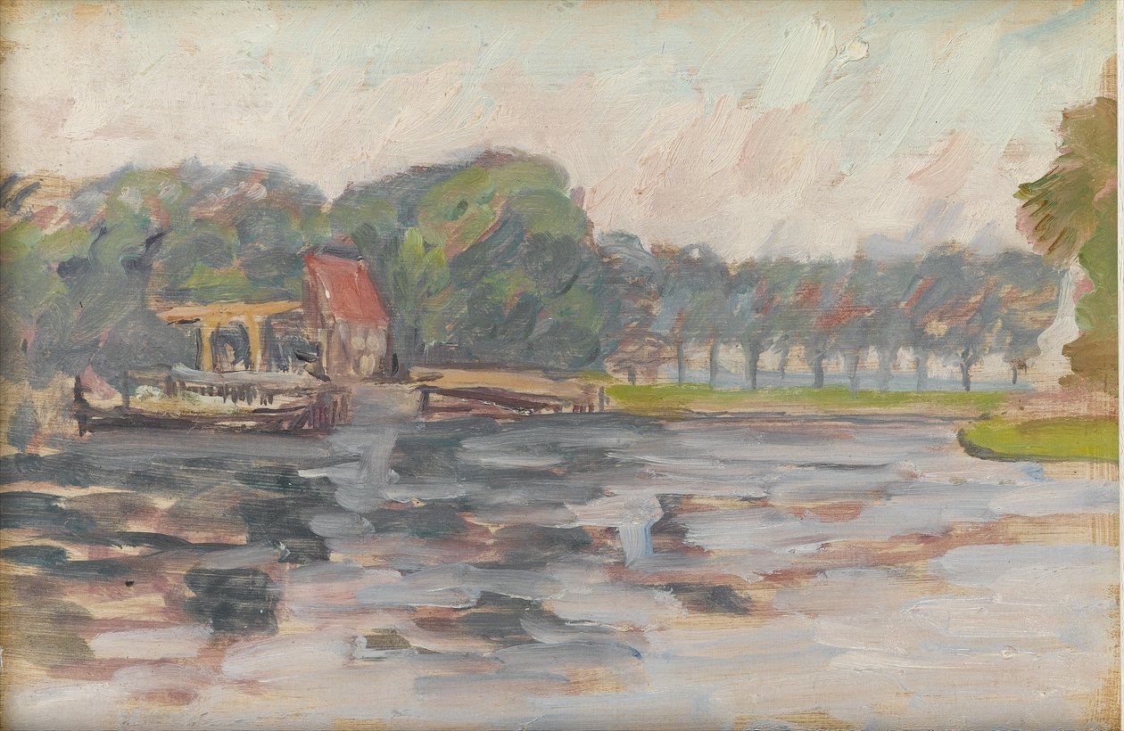Vista do lago, c.1910 de Arthur Haythorne Studd