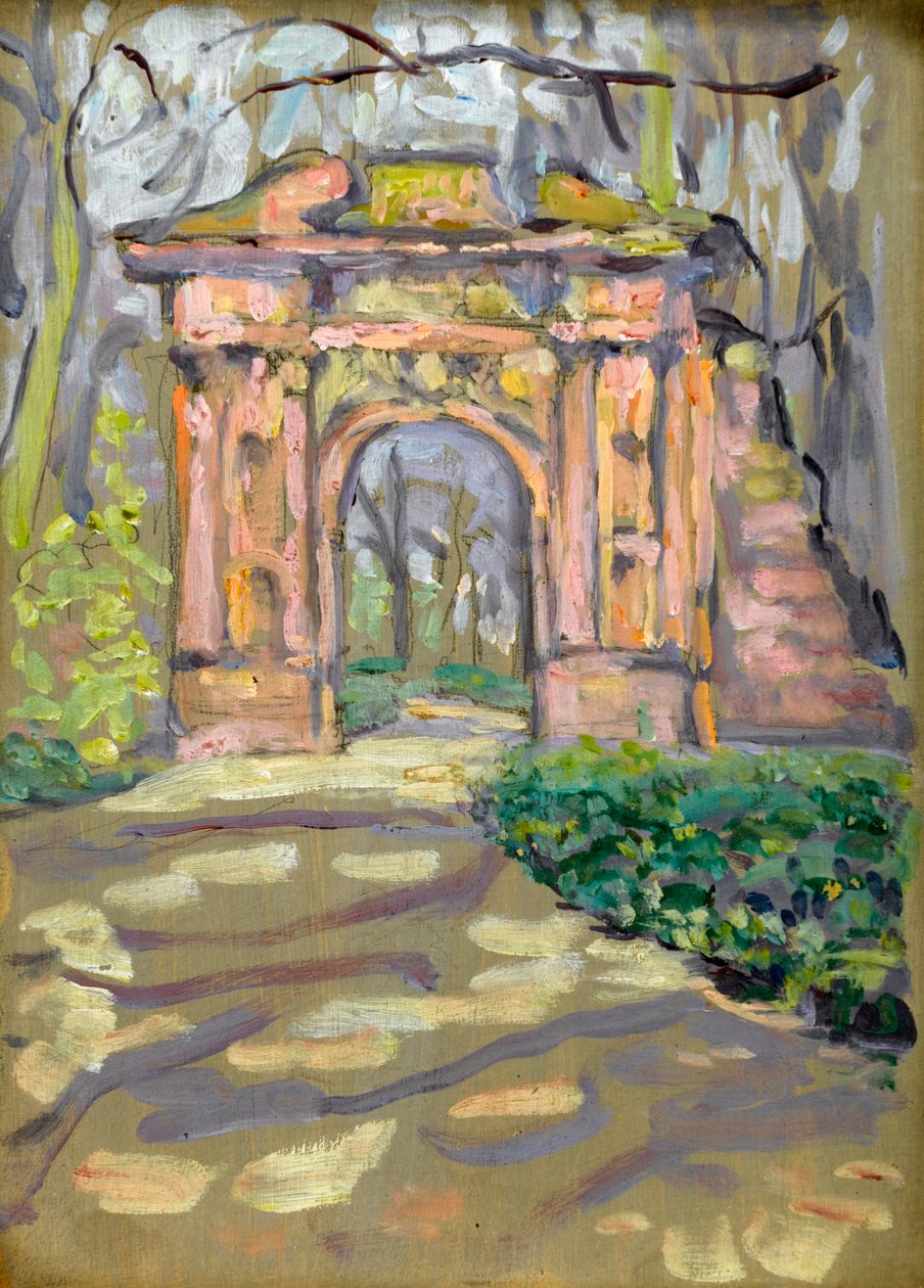 Arco ornamental em um parque de Arthur Haythorne Studd