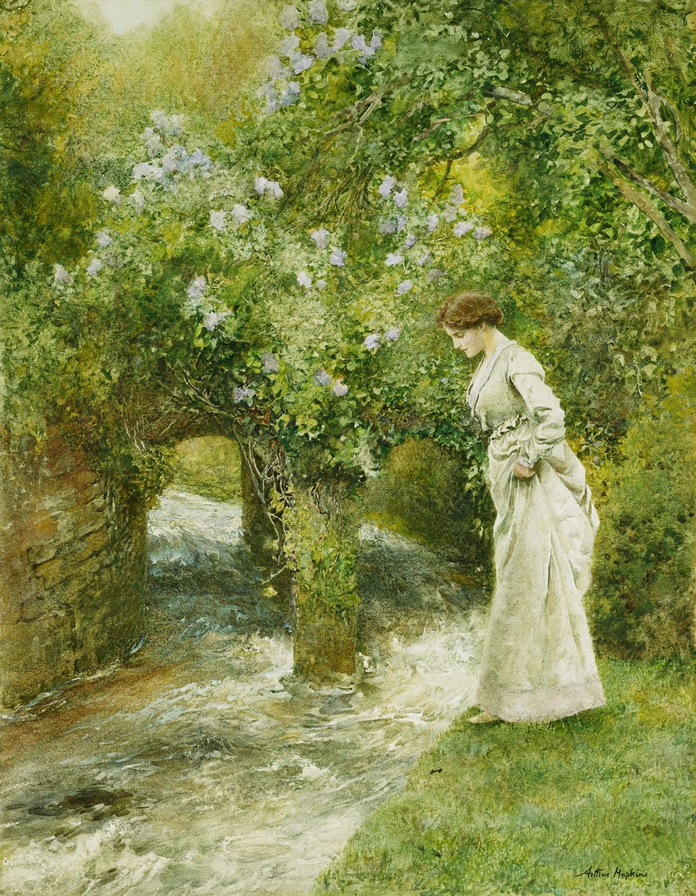 The Mill Stream na primavera, de Arthur Hopkins