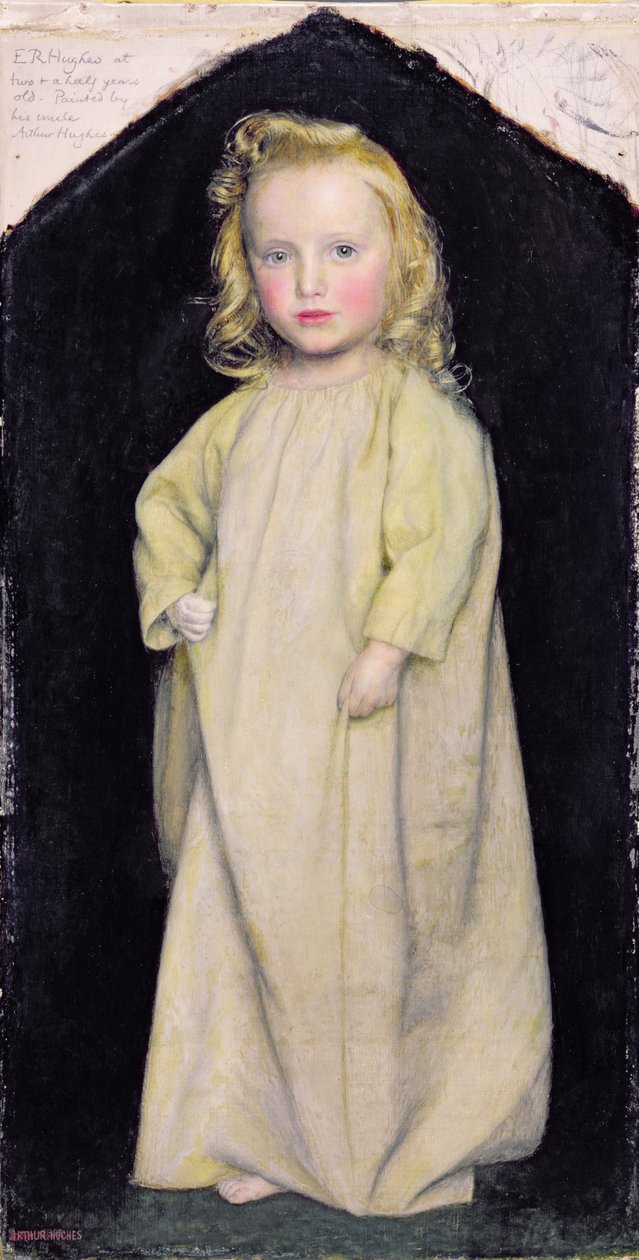 Edward Robert Hughes como uma criança, c.1853-4 de Arthur Hughes