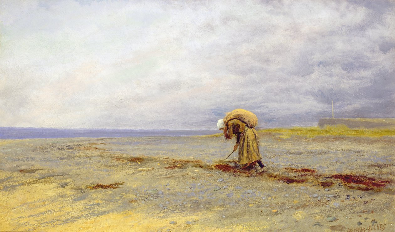 Recolhendo Algas Marinhas de Arthur Hughes