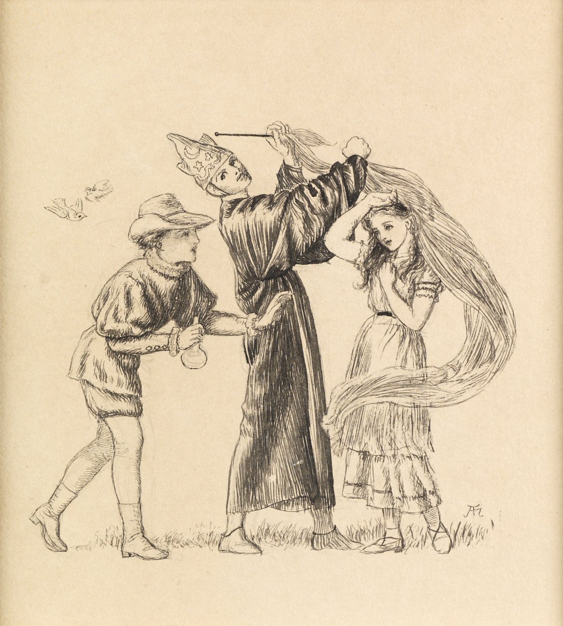 Bonito é como Bonito, 1871 de Arthur Hughes