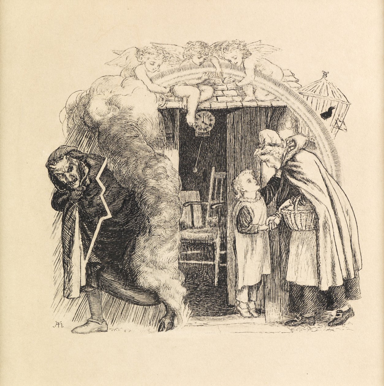 Pequeno Guardião, 1871 de Arthur Hughes