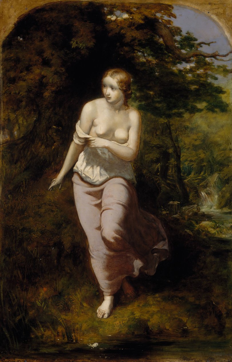 Banho Musidora, 1849. de Arthur Hughes