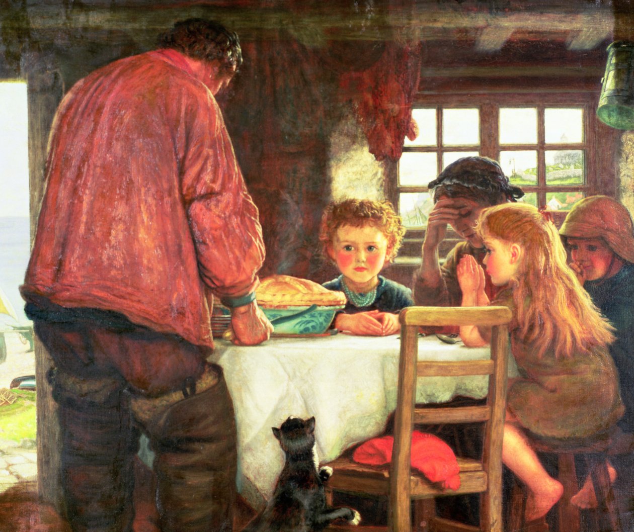 Dizendo graça ou o capitão e sua tripulação de Arthur Hughes