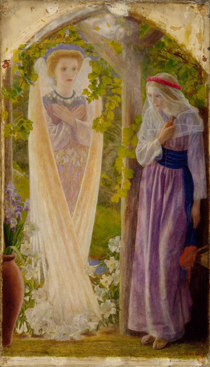 A Anunciação, 1858 de Arthur Hughes