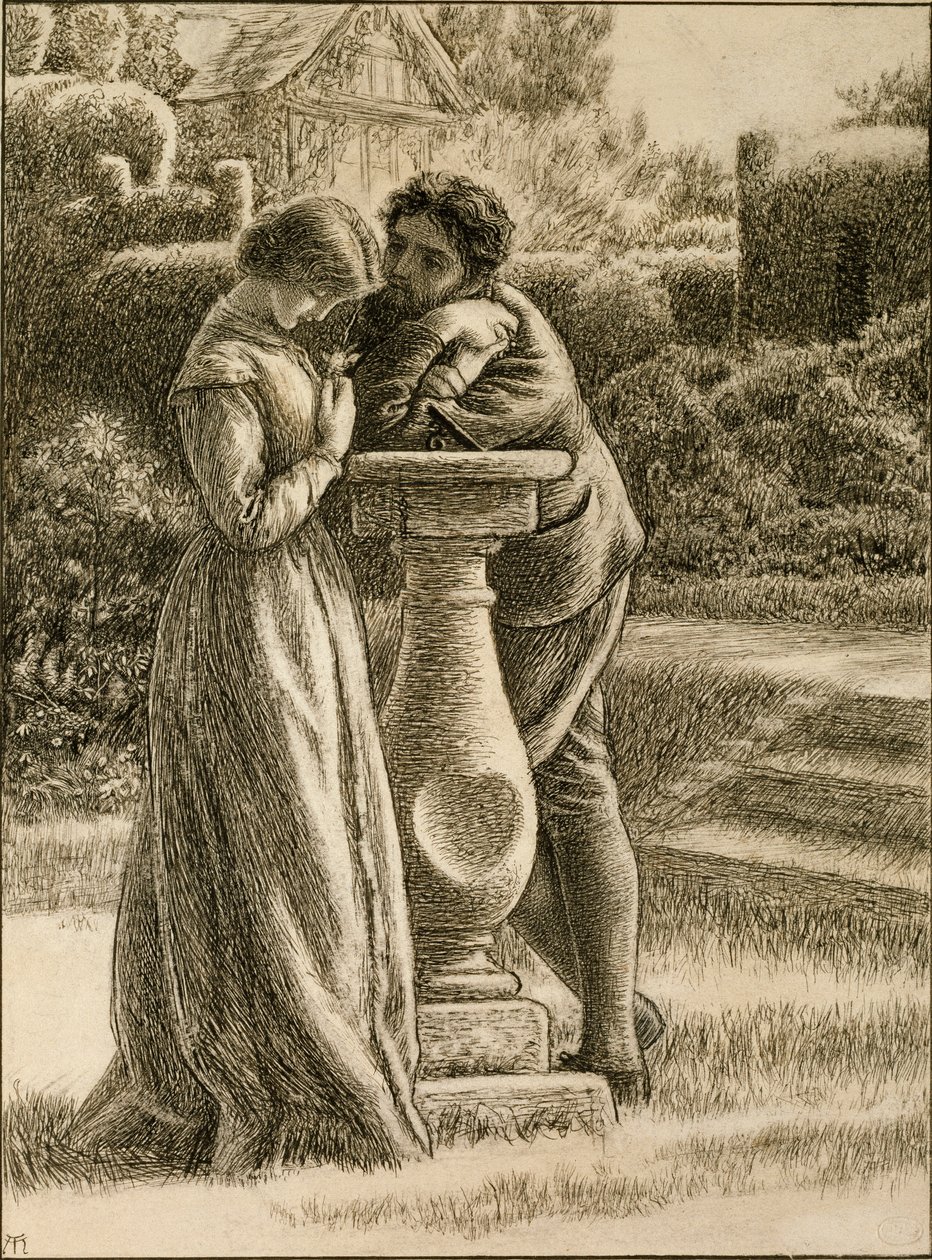 O mostrador, 1871 de Arthur Hughes