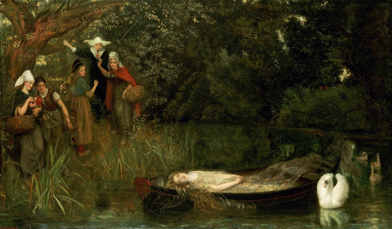 A senhora de Shalott, 1873 de Arthur Hughes