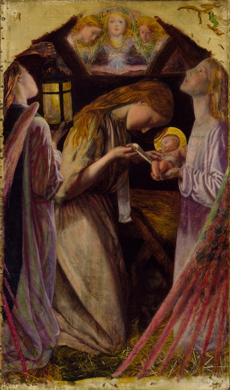 A Natividade, 1858 de Arthur Hughes