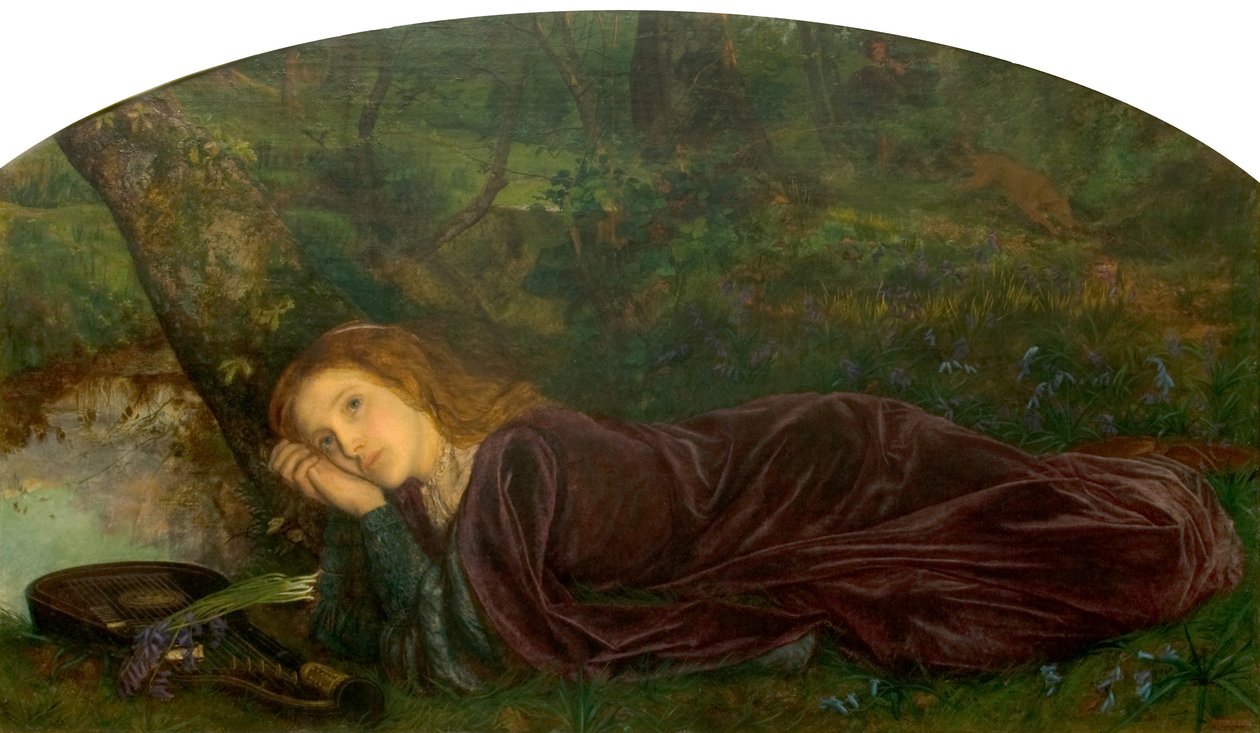 A fenda dentro do alaúde, 1861-62 de Arthur Hughes