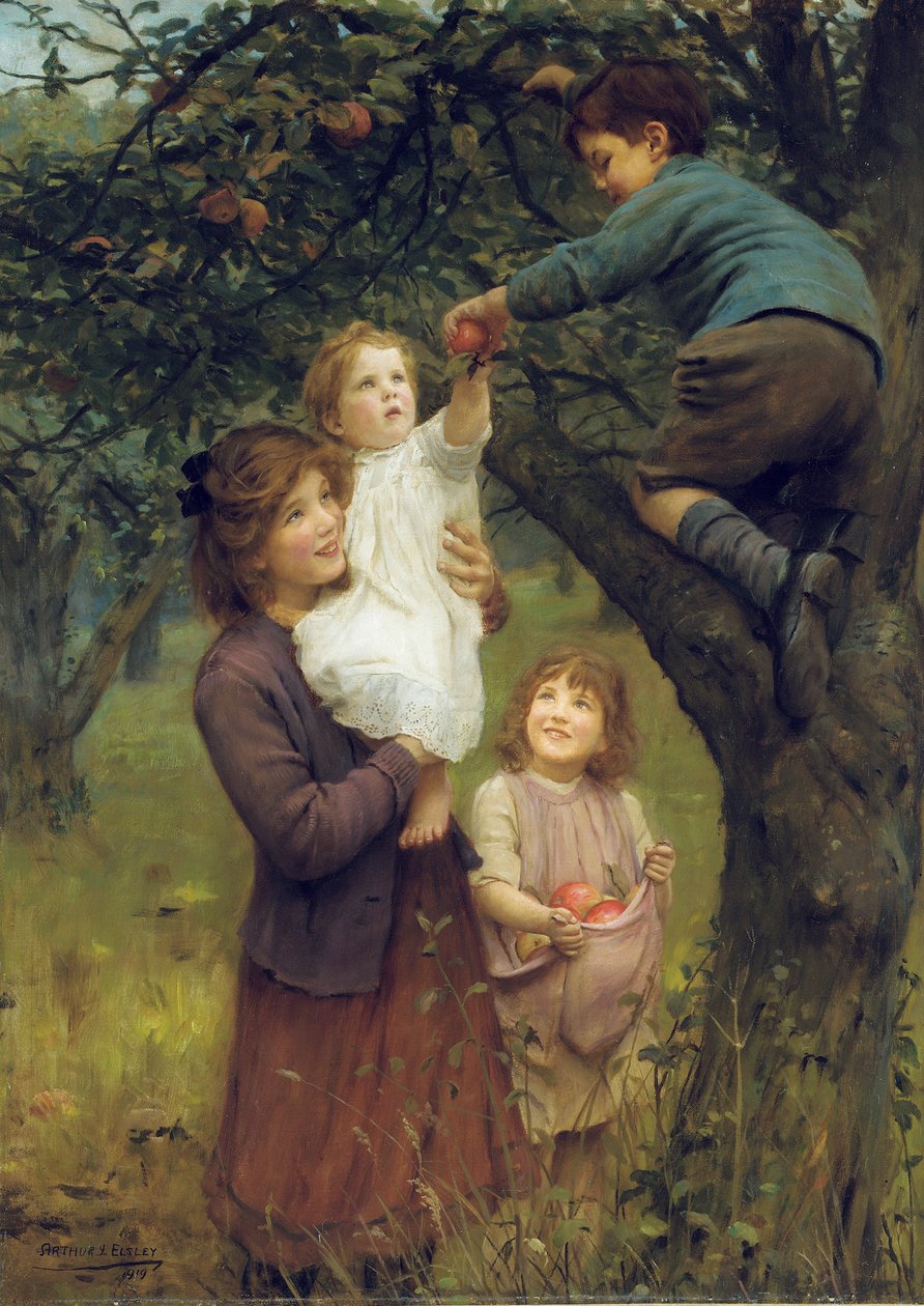 Colheita de maçãs de Arthur John Elsley