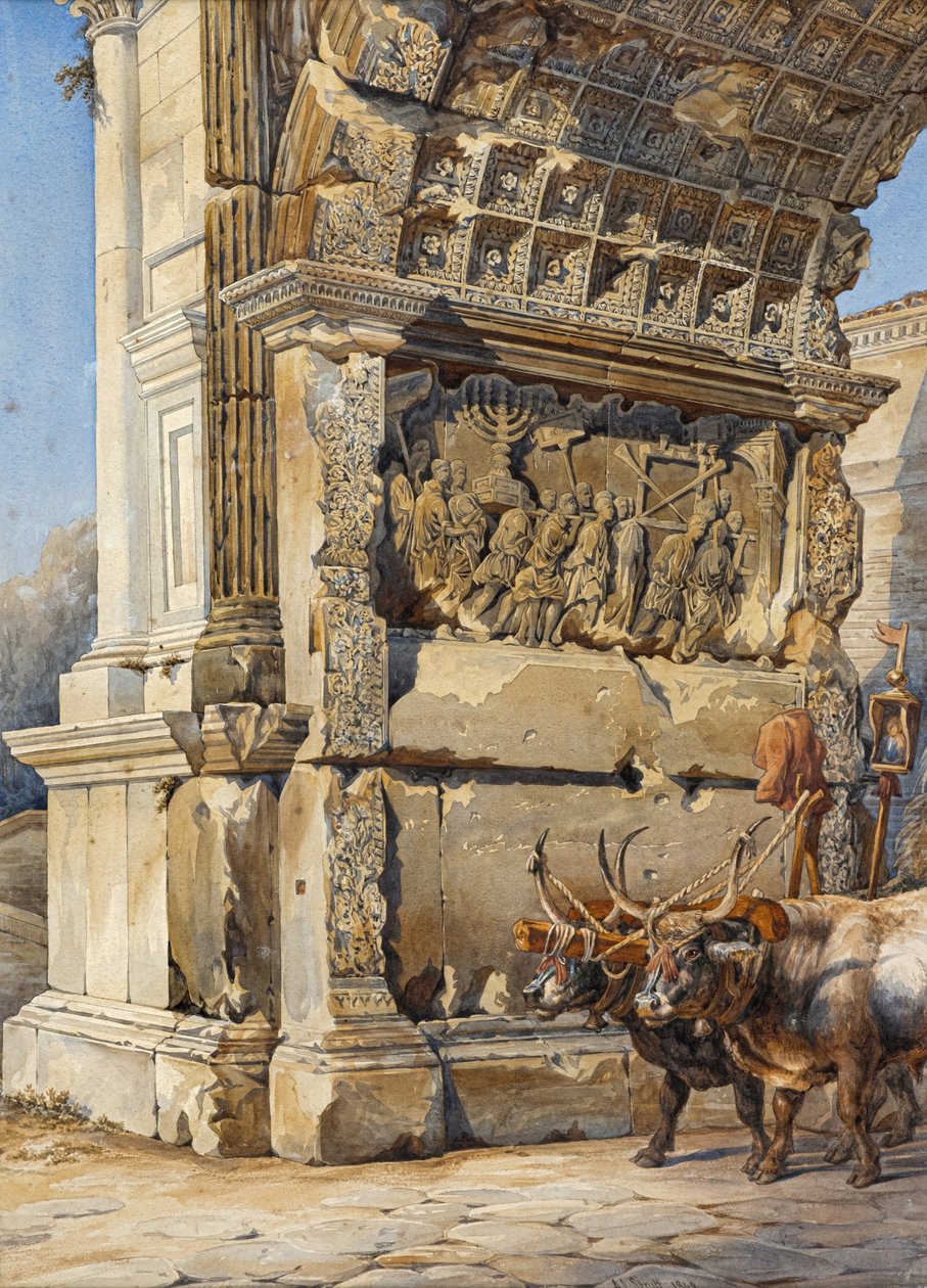 O Arco de Tito, Roma de Arthur John Strutt