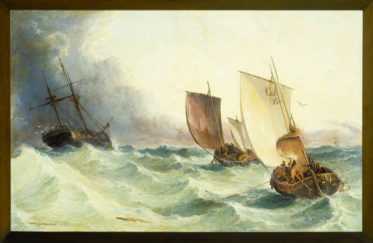 Uma corrida para os abandonados, 1873 de Arthur Joseph Meadows