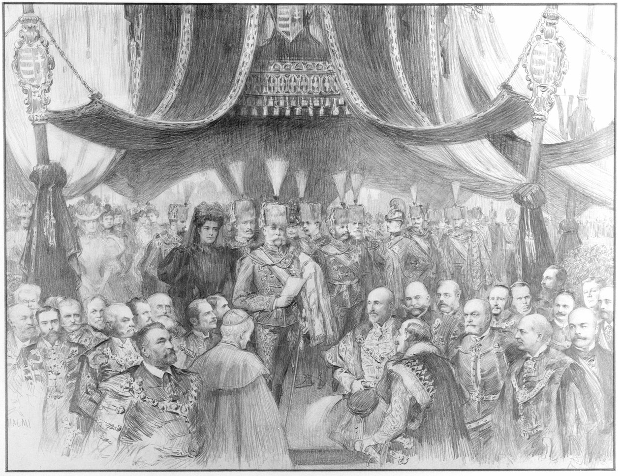Exposição do Milénio em Budapeste de Arthur Lajos Halmi