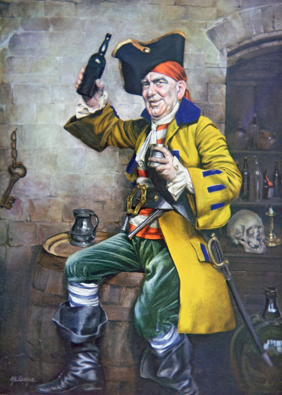 Um tipo de Pirata (cor litho) de Arthur Longlands Grace
