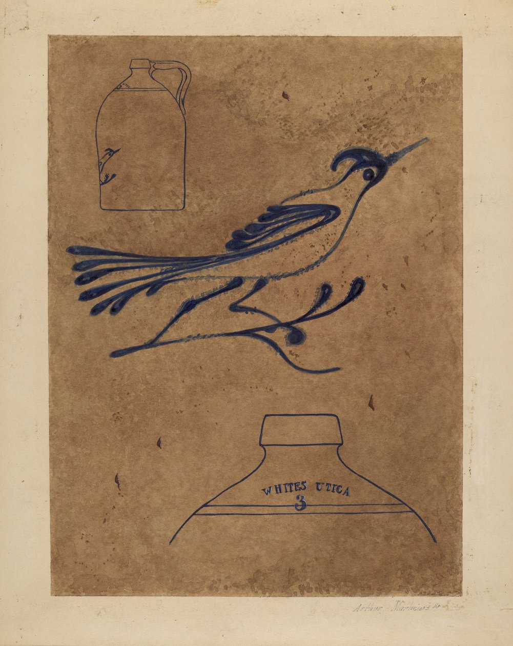 Jarro de grés, c. 1937. de Arthur Matthews